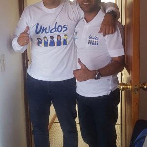 carlos cahuana integrantes de k-hua con el uniforme del proyecto unidos